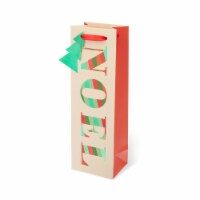 True Fabrications Noel Single Bottle Wine Bag - Pink/Salmon