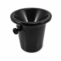 True Fabrications Black Plastic Spittoon 