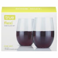 True Flexi Dine Out Clear Plastic Wine Glass