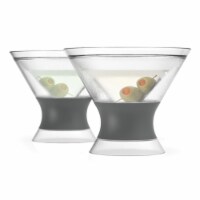 True Fabrications Host Freeze Cooling Martini Cups - Gray/Clear