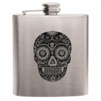 True 3432 Dia De Los Muertos Stainless Steel Flask