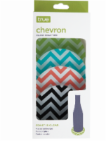 True Fabrications Chevron Coasters - 4 Pack - Multi-Color Perspective: Main