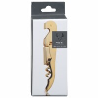 Gold Signature Double Hinged Corkscrew by Viski Perspective: Main