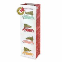 Cakewalk™ Christmas Tree Cars Wine Bag