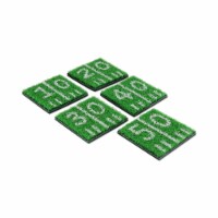 True Fabrications TrueZoo Home Turf Coasters - Green