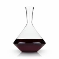 Viski Raye Crystal Angled Wine Decanter Perspective: Main