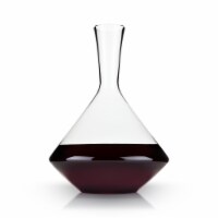 Viski Raye Crystal Angled Wine Decanter Perspective: Main