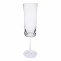 LeadingWare AS-3405C Oval Halo 4 oz Champagne Flute, Clear - Set of 4