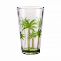 LeadingWare AS-0502 Palm Tree Classic Series 20 oz HB Tumbler - Set of 4