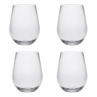 LeadingWare TRS-0709 Unbreakable Tritan 20 oz Stemless Hi-Ball Glass - Set of 4