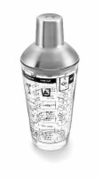 Glass/Ss, Coktl Recipe Shaker