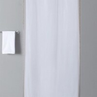 Hookless Shower Curtain,White,74 In L,42 In W  HBH10GA014274