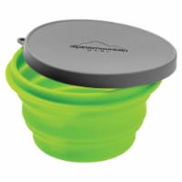 Alpine Mountain Gear Collapsible Container & Lid - Green/Gray Perspective: Main