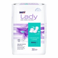 Seni Lady Maximum Female Incontinent Pad Long Length 11 L S-5P30-PS1, 30 Ct