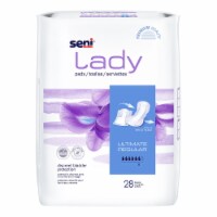 Seni Lady Ultimate Female Incontinent Pad Regular Length 14.4 Inch Length S-6P28-PS1, 28 Ct