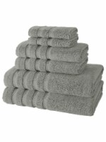 Turkish 6 Piece Bath Towel Set White See below, 1 unit - Fry's