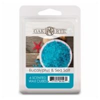 Oak & Rye Eucalyptus and Sea Salt Wax Cubes - 6 Pack - Blue