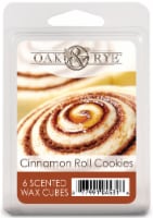 Oak & Rye Cinnamon Roll Cookies Wax Cubes - 6 Pack