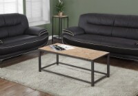 Coffee Table, Accent, Cocktail, Rectangular 42 L, Metal, Tile, Brown, Transitional