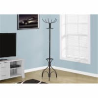 MonarchSpecialties I 2031 70 in. H- Coat Rack With An Umbrella Holder - Black