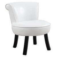 Juvenile Chair, Accent, Kids, Upholstered, Pu Leather Look, White, Contemporary, Modern