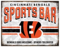 Classic Impressions Cincinnati Bengals NFL Sports BarMetal Sign Perspective: Main