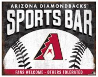Arizona Diamondbacks™ Sports Bar Metal Sign Perspective: Main