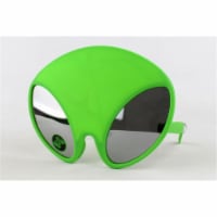 Sunstaches Green Alien Mirror Lens Glow in the Dark, Green