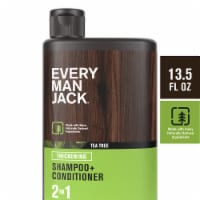 Every Man Jack Mens Thickening 2 in 1 Shampoo and Conditioner, Tea Tree Perspective: Main