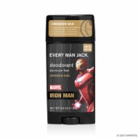 Every Man Jack Mens Deodorant Stick Marvel Iron Man Crimson Oak Aluminum-Free Perspective: Main