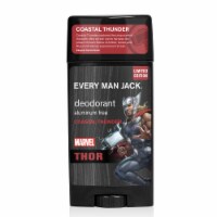 Every Man Jack Mens Deodorant Stick Marvel Thor Coastal Thunder Aluminum-Free Perspective: Main