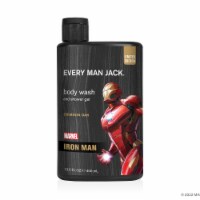 Every Man Jack Mens Hydrating Marvel Iron Man Body Wash, Crimson Oak Perspective: Main