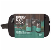 Every Man Jack Sea Salt Holiday Gift Set for Men - Body Wash, Shampoo, Deodorant, and Dopp Kit Perspective: Main