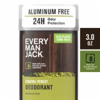 Every Man Jack Mens Aluminum Free Deodorant Stick, Coastal Forest Perspective: Main