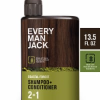 Every Man Jack Mens Daily 2 in 1 Shampoo and Conditioner, Coastal Forest Perspective: Main