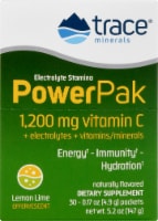 Trace Minerals Electrolyte Stamina Power Pak Lemon Lime Dietary Supplement Packets