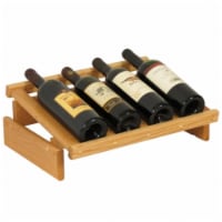 Wooden Mallet 4 Bottle Dakota Wine Display