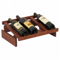 Wooden Mallet 4 Bottle Dakota Wine Display