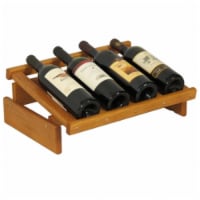 Wooden Mallet 4 Bottle Dakota Wine Display