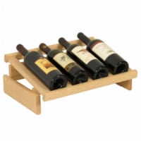 Wooden Mallet 4 Bottle Dakota Wine Display