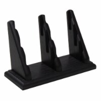 Wooden Mallet  6 Pocket Countertop Business Card Holder&#44; Black