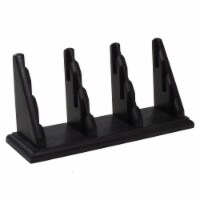 Wooden Mallet  9 Pocket Countertop Business Card Holder&#44; Black