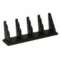 Wooden Mallet  12 Pocket Countertop Business Card Holder&#44; Black