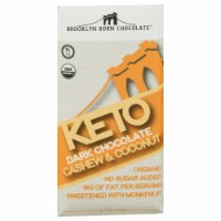 Brooklyn Born Chocolate® Dark Chocolate, Cashew, & Coconut Keto Bar