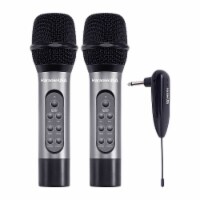 Karaoke USA WM906 900MHz Professional Rechargeable Dual UHF Wireless Microphones