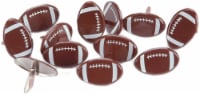 Eyelet Outlet Shape Brads 12/Pkg-Footballs