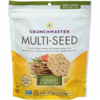 Crunchmaster Rosemary & Olive Oil Multi-Seed Crackers Perspective: Main
