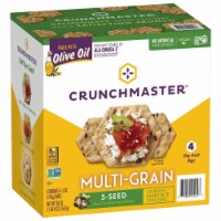 Crunchmaster 5 Seed Multi-Grain Cracker with Olive Oil, 20 Ounce