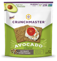 Crunchmaster® Avocado Toast Ultimate Everything Crunchy Baked Rice Crackers Perspective: Main