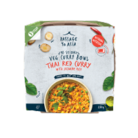 Passage to Asia Thai Red Curry with Jasmine Rice 90 Second Veg Curry Bowl